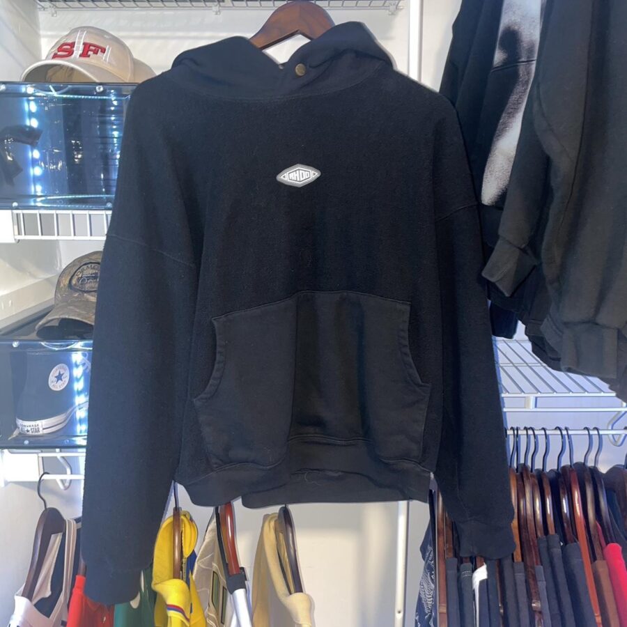 Men's Black And Grey Hoodie - Image 2