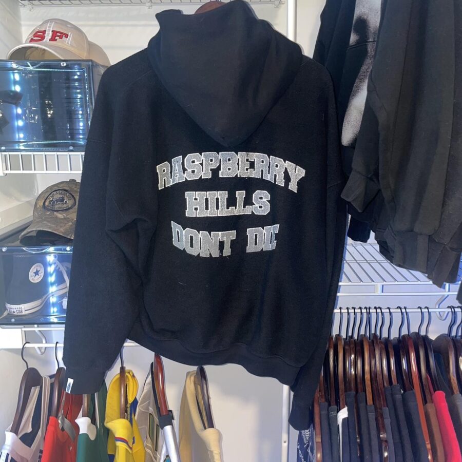 Men's Black And Grey Hoodie