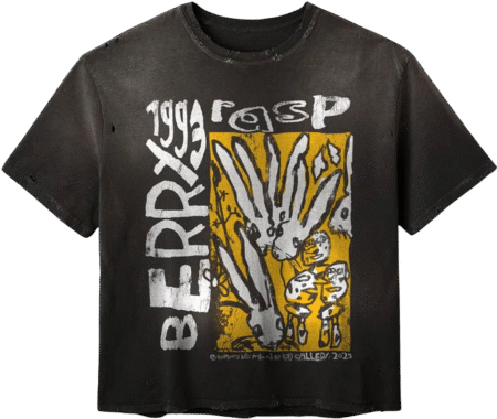 Gold+Vintage Raspberry Hills Code 77 Black Tee
