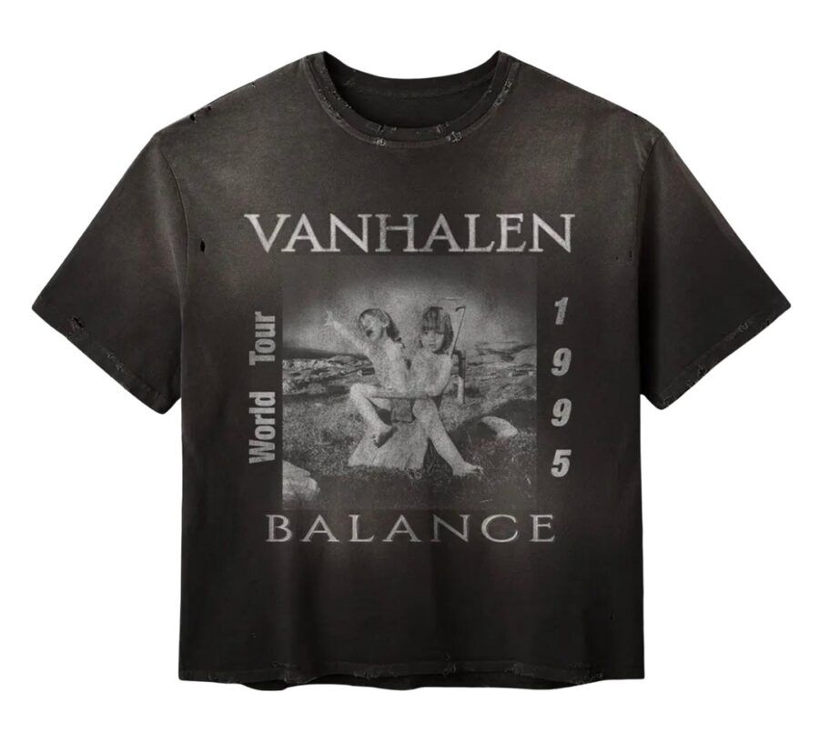 Gold+Vintage Gallery Raspberry Hills Balance Van Halen Black Tee - Image 2